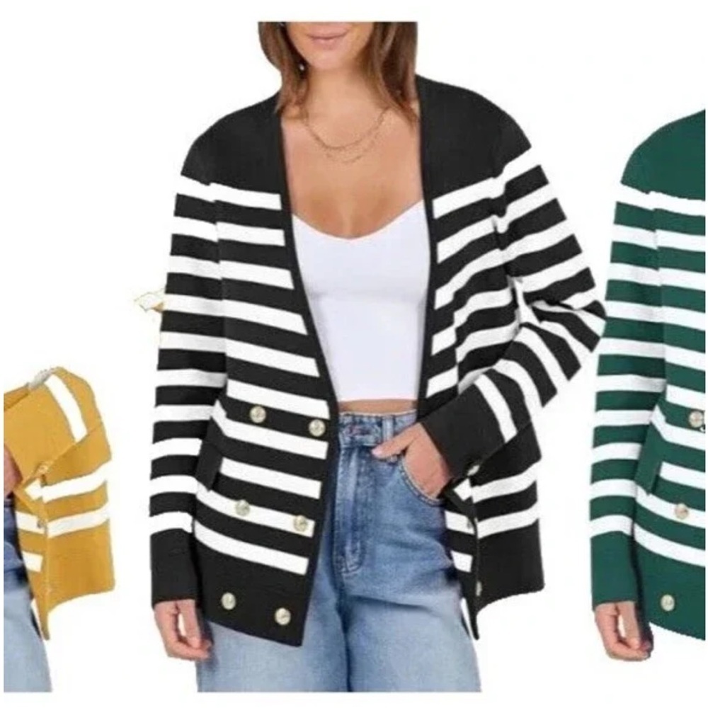 ANRABESS Striped Cardigan 🆕
